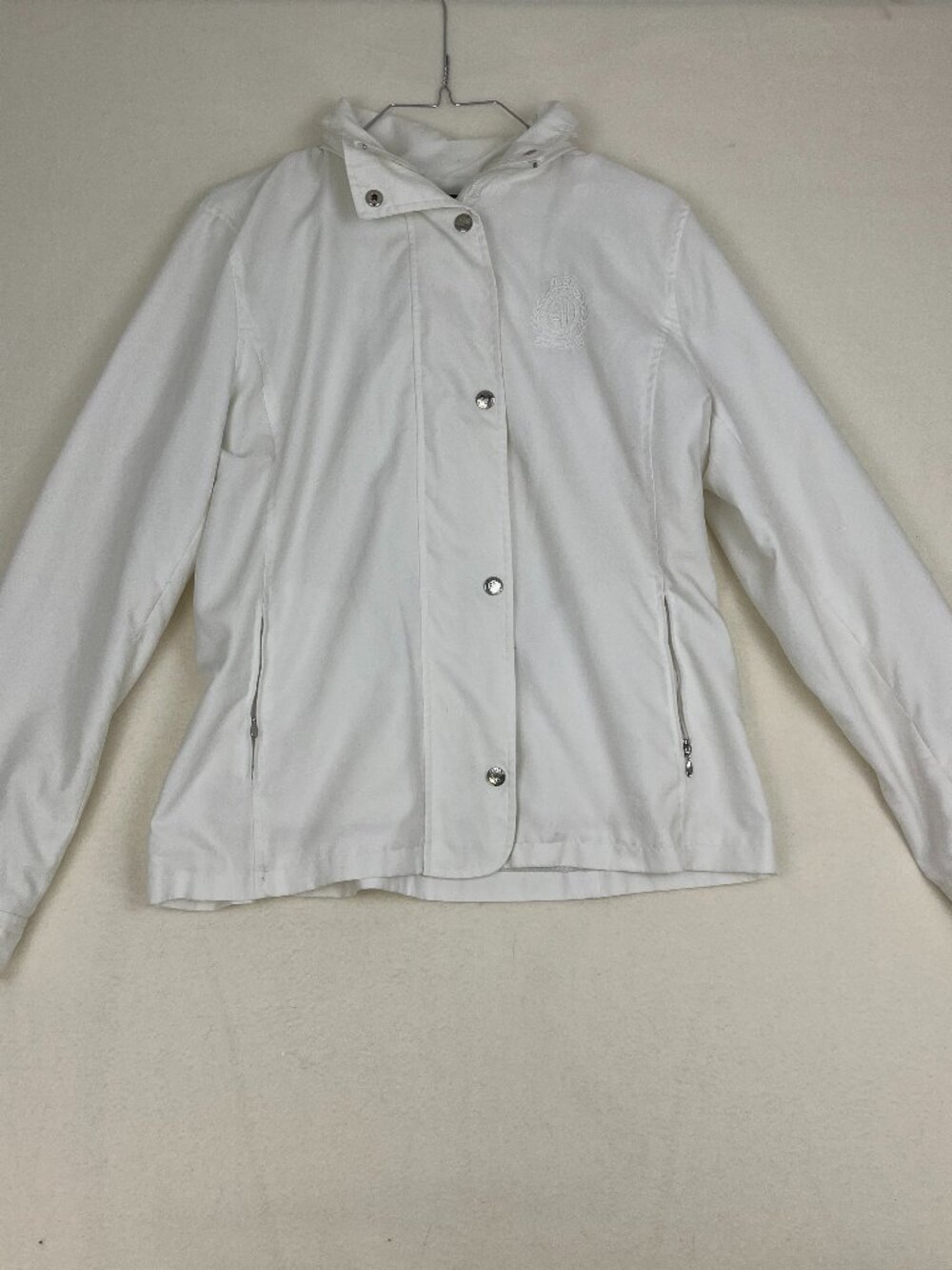 Lauren Active Ralph Lauren White Windbreaker Jacket Size L Early 2000s